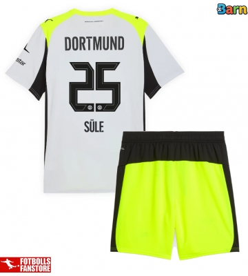 Borussia Dortmund Niklas Sule #25 Bortatröja Barn 2025-26 Kortärmad (+ Korta byxor)